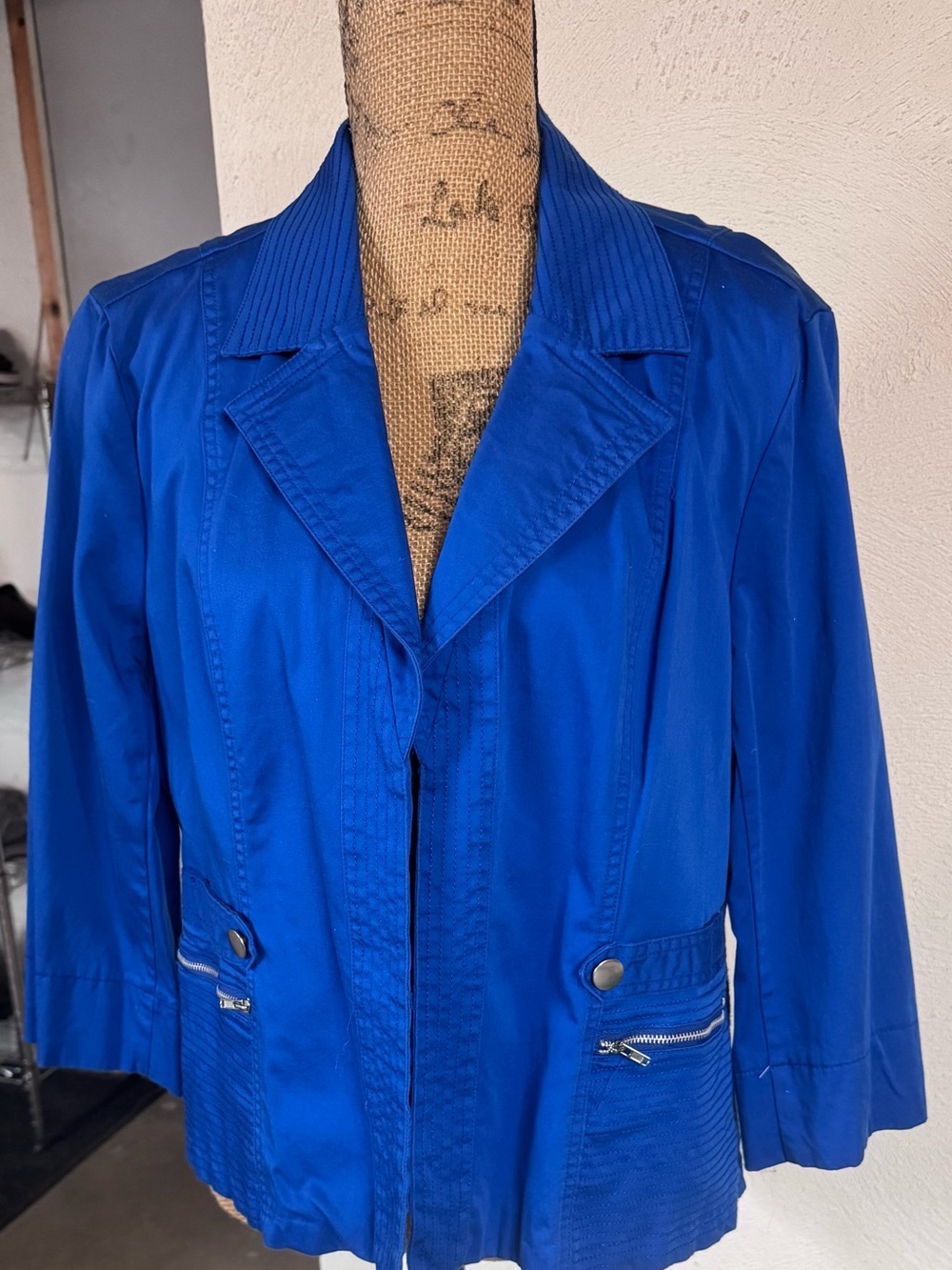 Dress Barn Bold Royal Blue Blazer Jacket